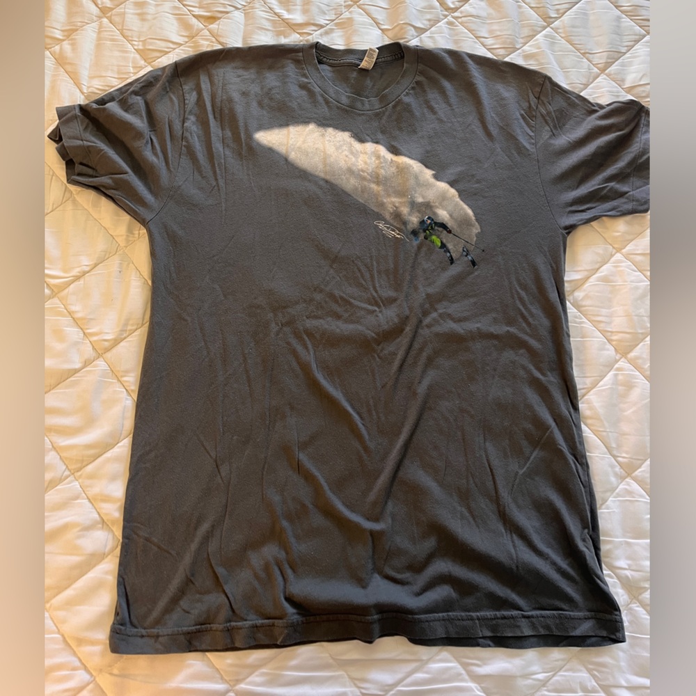 American Apparel Gray Graphic T-Shirt